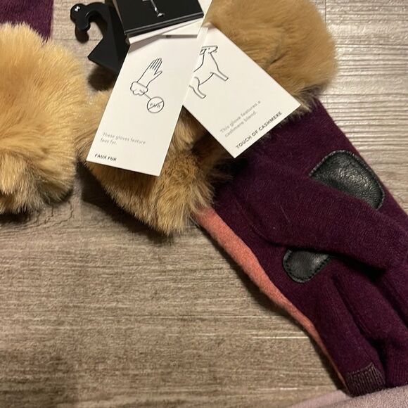 Echo Design Cashmere Blend Gloves , Touch-Screen, Rose, M, - Picture 5 of 5